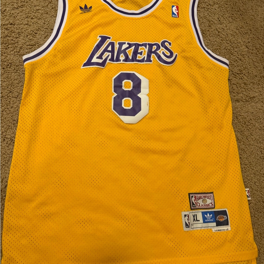 adidas Los Angeles Lakers #8 Jersey - Yellow/Purple/White